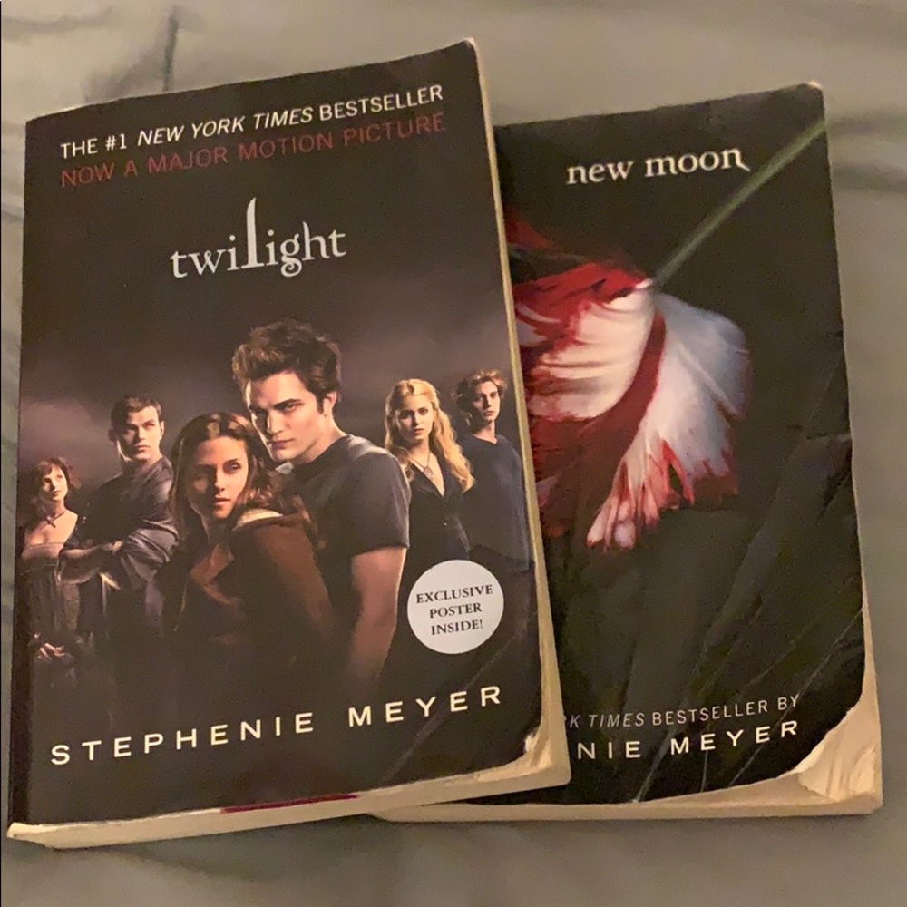 Twilight and New Moon Paperback copies